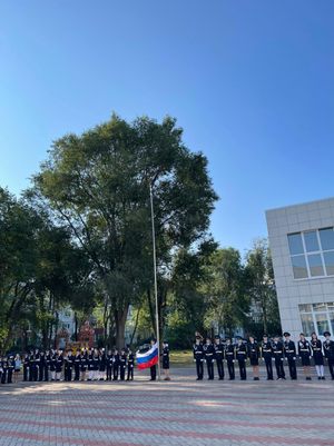 Церемония поднятия Государственного флага России