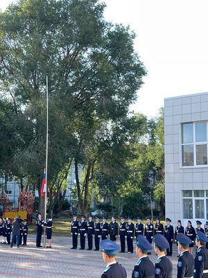 Церемония поднятия Государственного флага России